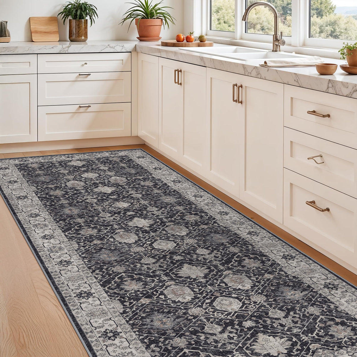 Washable 3x7 Entryway Runner Rug (21 Sq Ft)