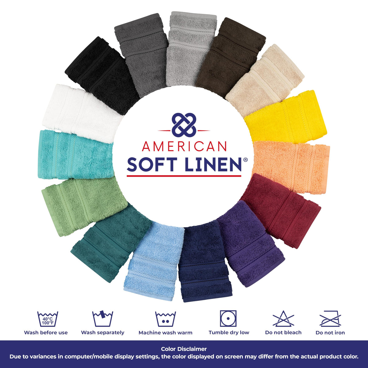 100% Cotton Luxury Turkish Towels (4 Count)