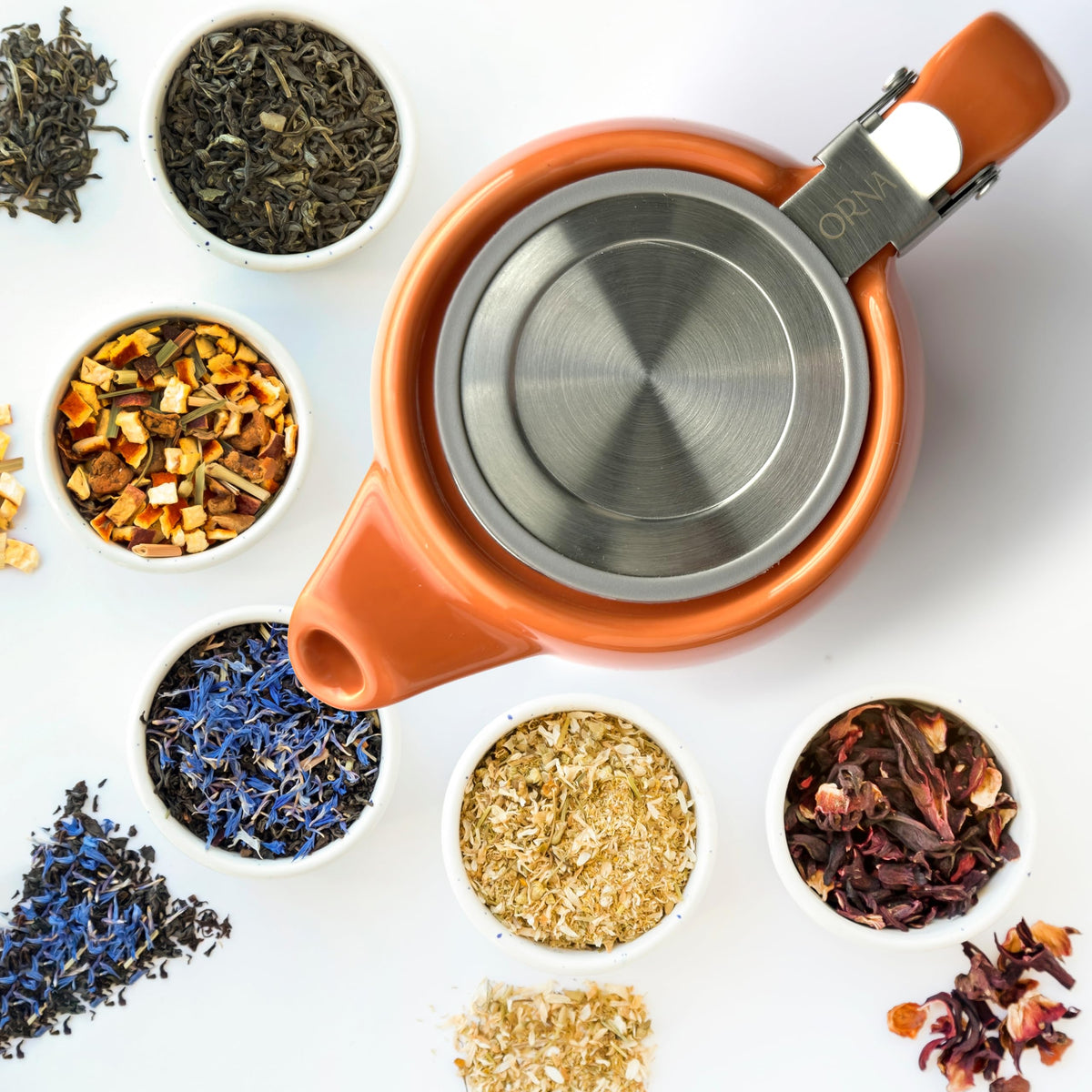 ORNA Ceramic Teapot with Tea Infuser