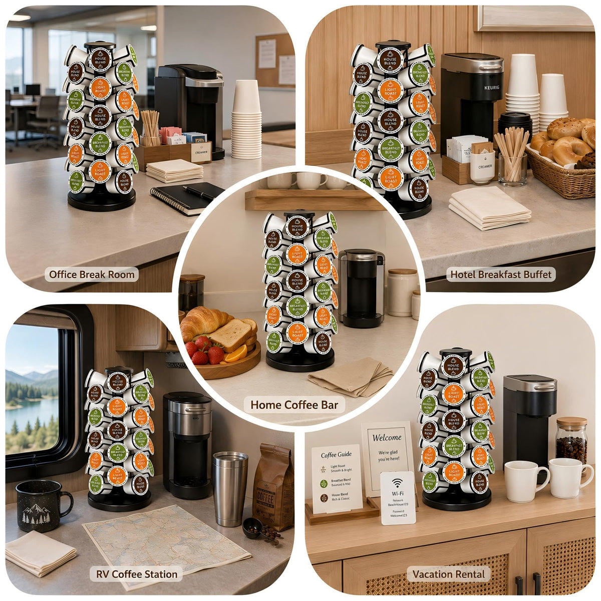 Coffee Pod Holder for 40 Pods