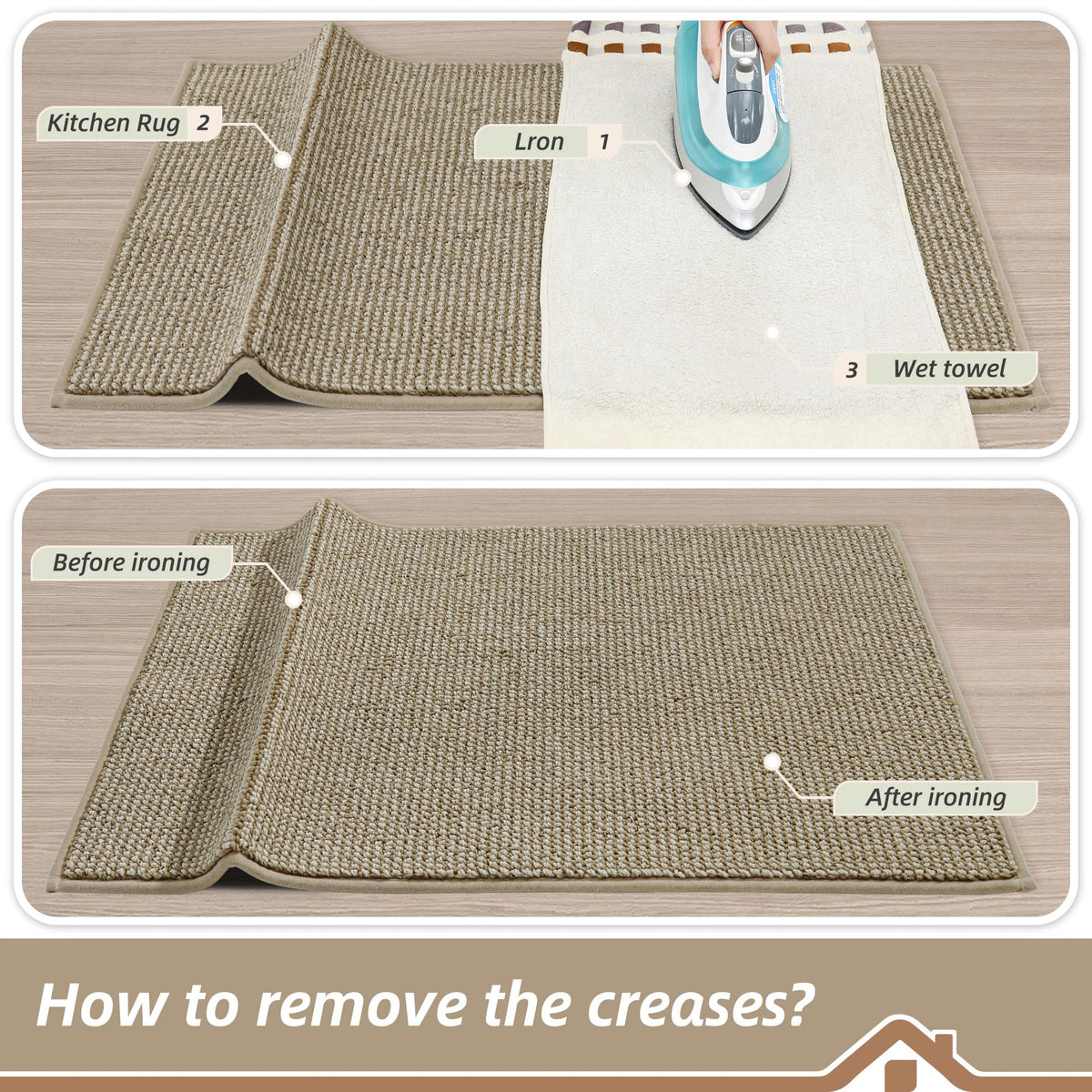 Kitchen Rugs and Mats 2PCS Non