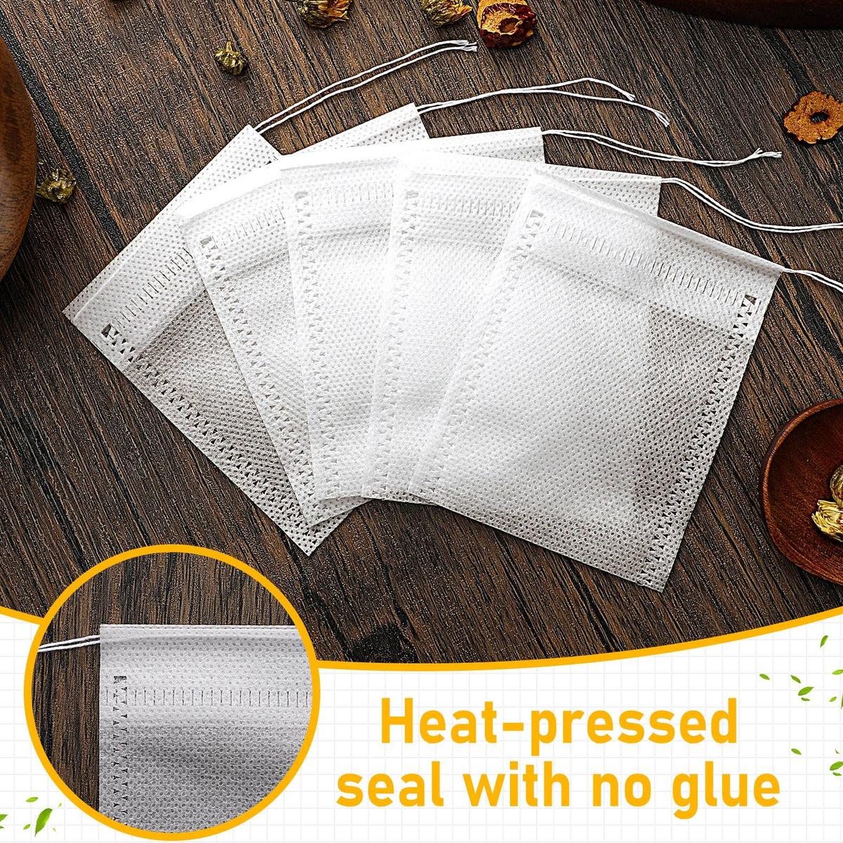 1000 Pcs Tea Bags for Loose Leaf Tea Drawstring (1000 Count)