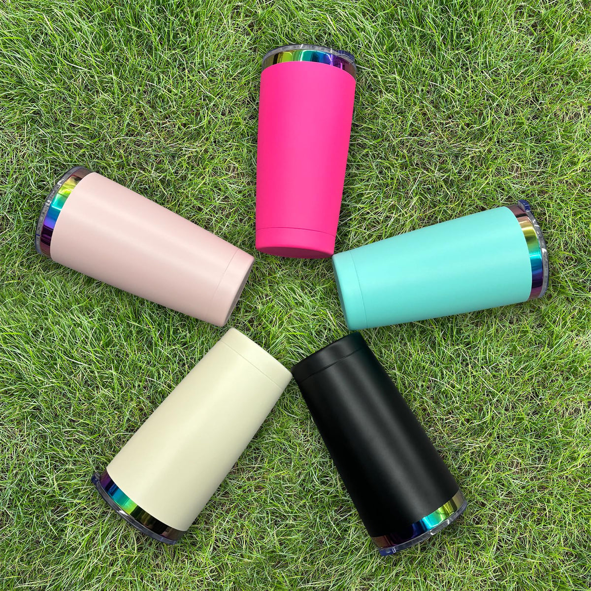 20 oz Stainless Steel Tumbler with Lid and Straw Double Wall Vacuum Insulated Coffee Mug Powder Coated Cup for Hot and Cold Drinks