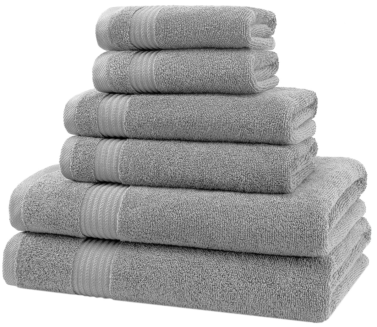 6 Piece Towel Set for Bathroom (6 Count)