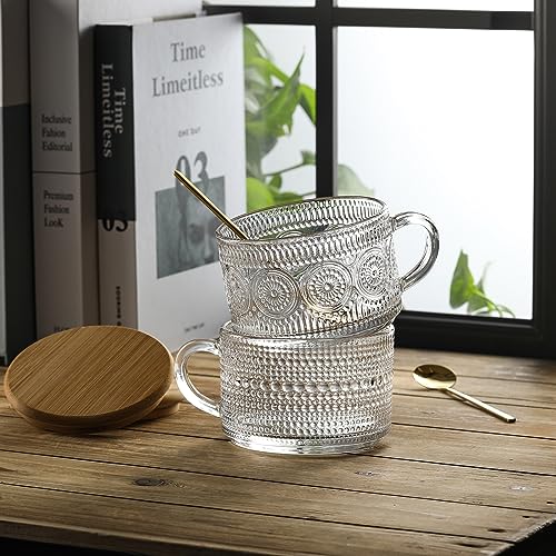 4pcs Set Vintage Coffee Mugs gifts for women (4 Count)