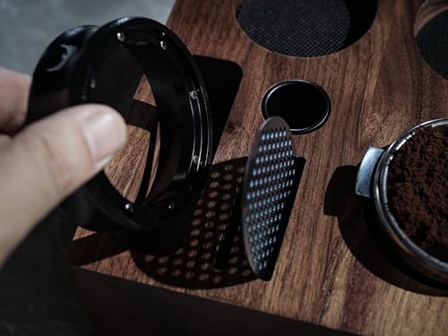 58mm Tamper Station Walnut Portafilter Holder