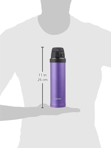 SM-QHE60VK, Flip-and-Go Stainless Mug, 20-Ounce, Purple Dusk