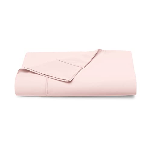 100% Cotton Twin XL Flat Sheet 400 Thread Count Light Pink