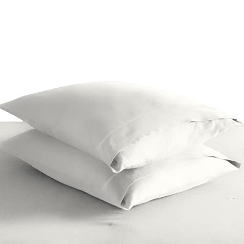 100% Cotton King Size Pillowcases 400 Thread Count Off White (2 Count)