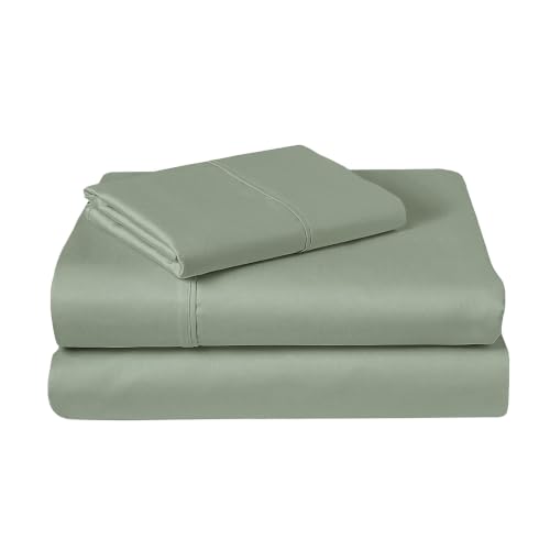 100% Cotton Sheets Set Twin 400 Thread Count Sea Foam