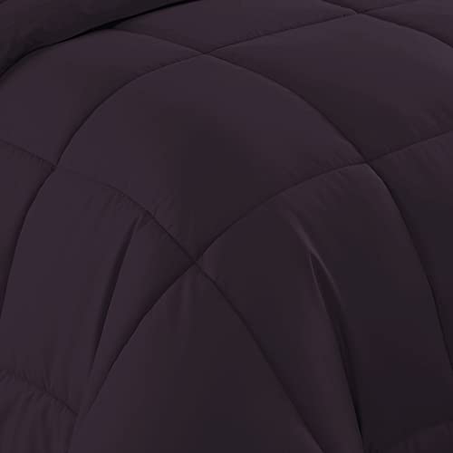7 Piece Comforter Set Bag Solid Color All Season Soft Down Alternative Blanket & Luxurious Microfiber Bed Sheets