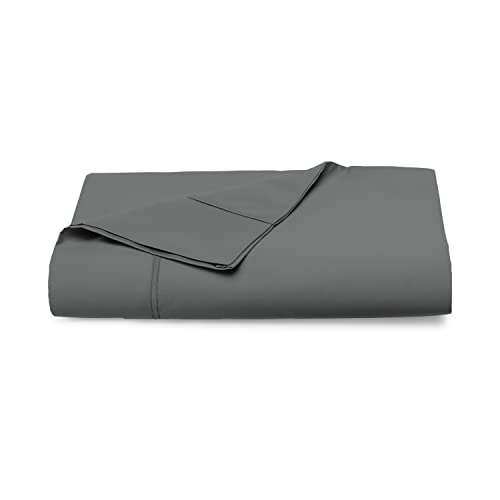 100% Cotton King Flat Sheet 400 Thread Count Dark Grey