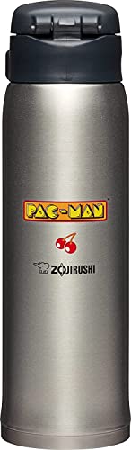 [Zojirushi x Pac-man] Limited Edition SM-SHE48PA BA&XA Stainless Steel Mug, 2 Count Bundle (Pack of 2), PAC-MAN Black&Stainless (Limited Bundle Set)