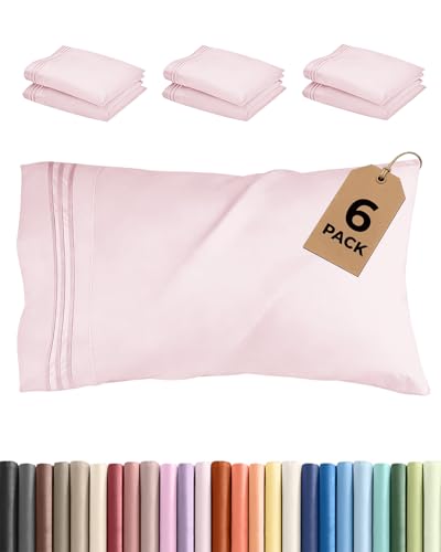 King Standard Pillow Cases Set of 6 (6 Count)