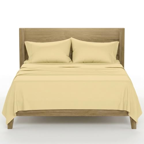 100% Egyptian Cotton Sheets California King Size (4 Piece Set)