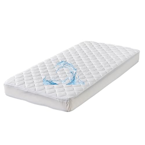 Quilted Waterproof Twin XL Mattress Protector Pad for College Bed