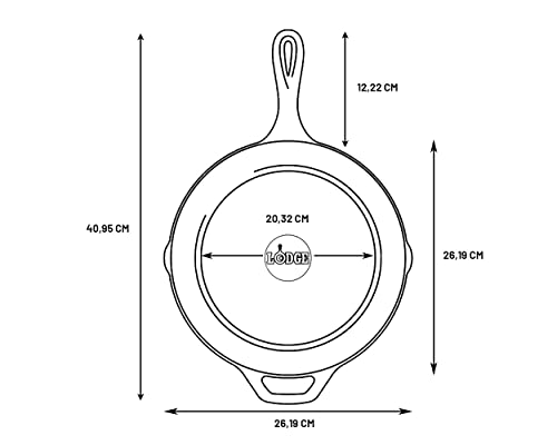 Pre Seasoned Cast Iron Skillet with Hot Handle Holder