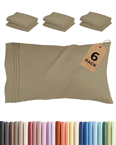 King Pillow Cases Set of 6 (6 Count)