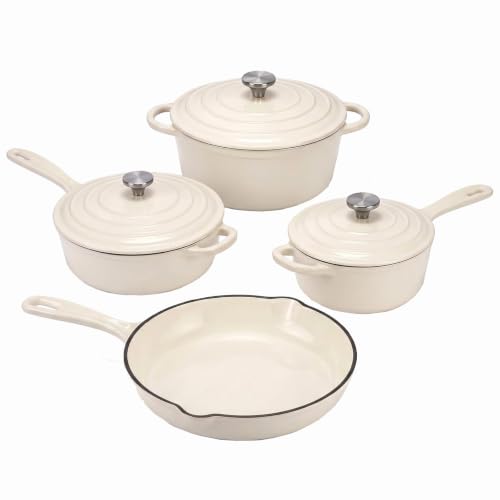 Nonstick Enameled Cast Iron Cookware Set