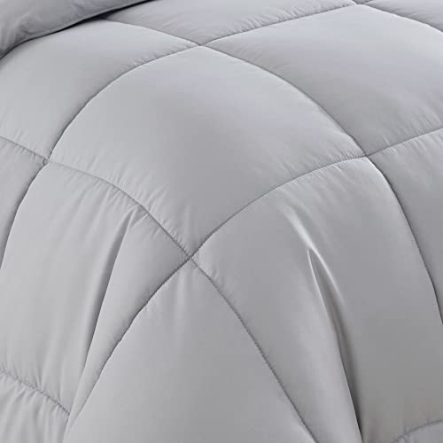7 Piece Comforter Set Bag Solid Color All Season Soft Down Alternative Blanket & Luxurious Microfiber Bed Sheets
