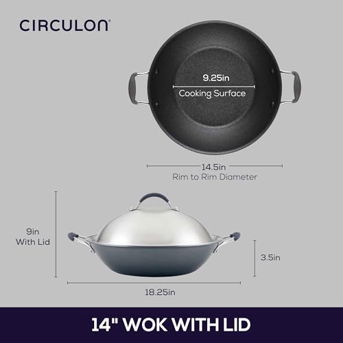 A1 Series w ScratchDefense Nonstick Induction Wok with Lid