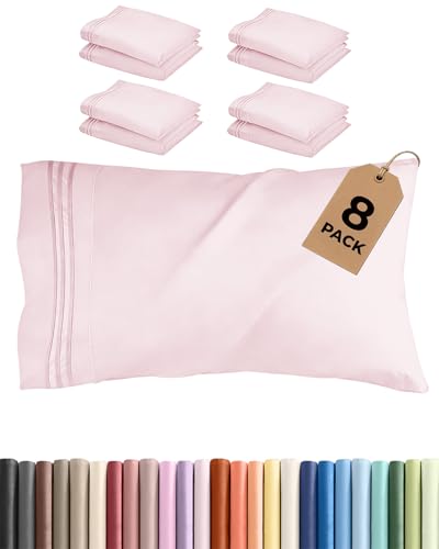 Standard Pillow Cases Set of 8 (8 Count)