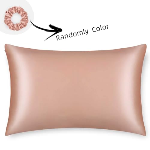 Silk Pillowcase for Curly Hair and Skin Women Real Mulberry Silk Pillow Case Queen Single