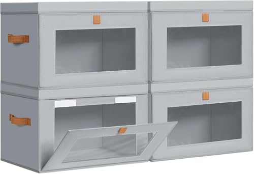 Storage Bins with Lids (4 Count)