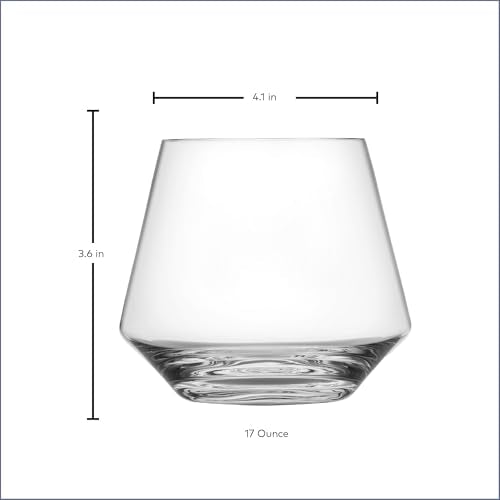 Pure Stemless Burgundy Glass (6 Count)