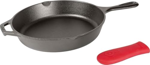 Pre Seasoned Cast Iron Skillet with Hot Handle Holder