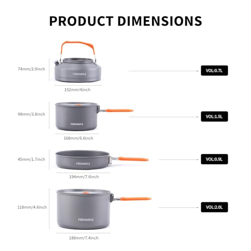 Feast 4 Outdoor Camping Cookware (12 Count)