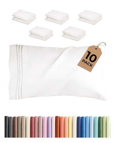 King Pillow Cases Set of 10 (10 Count)