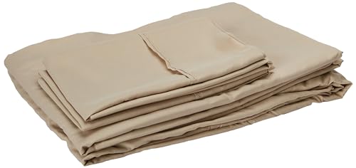 5 Piece Comforter Set Bag Solid Color All Season Soft Down Alternative Blanket & Luxurious Microfiber Bed Sheets