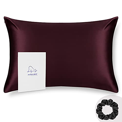 King Silk Pillowcase and Scrunchie Gift Set Pillow Cases for Acne