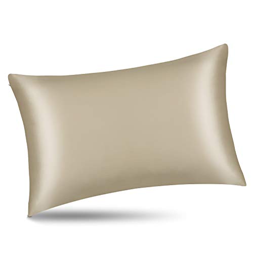 King Size Silk Pillowcase Random Color Silk Scrunchie Gift Set for Beauty Sleep