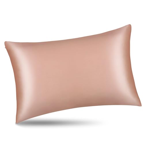 Silk Pillowcase for Curly Hair and Skin Women Real Mulberry Silk Pillow Case Queen Single