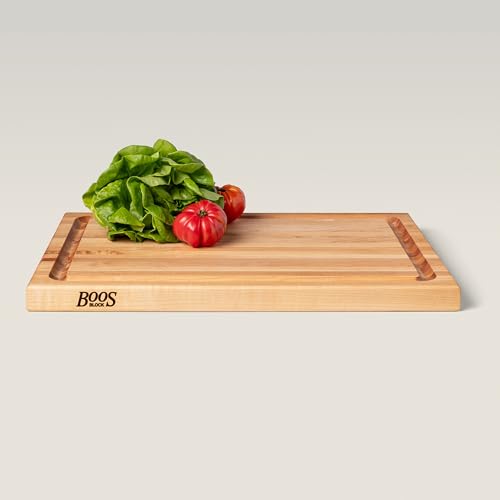 CB Series Rectangular Wooden Maple Cutting Board 24”x18”