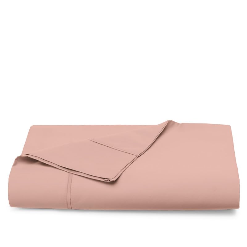 100% Cotton Queen Flat Sheet 400 Thread Count Misty Rose