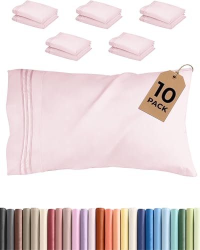Standard Pillow Cases Set of 10 (10 Count)