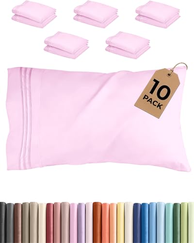 King Standard Pillow Cases Set of 10 (10 Count)