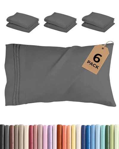 King Pillow Cases Set of 6 (6 Count)