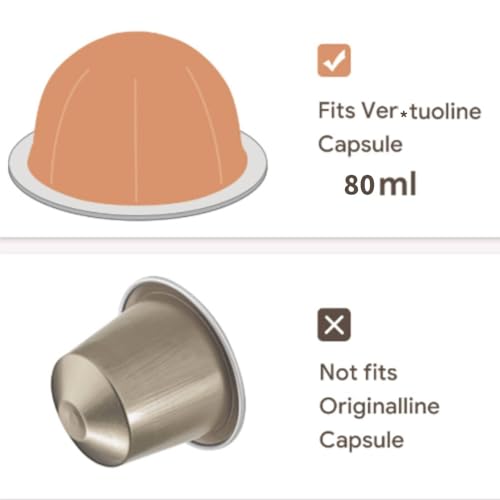 Reusable Vertuo Capsule 80ml for Nespresso Vertuoline Next