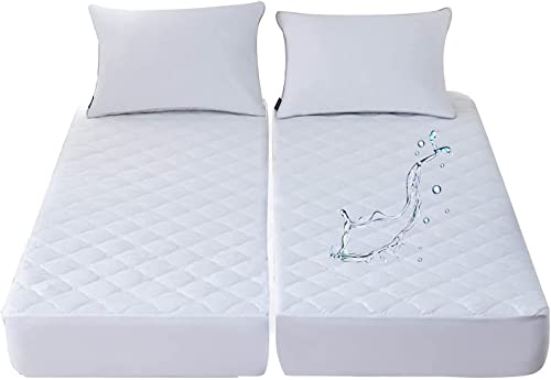 Waterproof Split Cal King Mattress Protector Pad for Adjustable Bed
