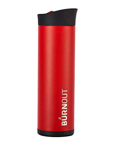 BURNOUT Temperature Regulating Travel Mug 12 oz Red