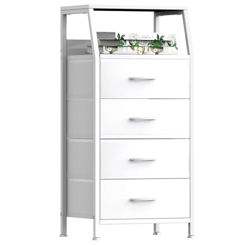 4 Drawers Small Fabric Dresser for Bedroom