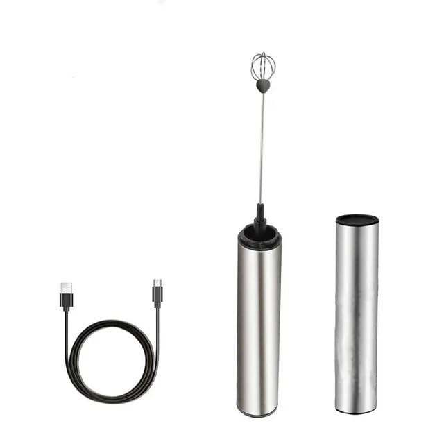Portable Electric Milk Frother USB Charging Milk Frother Handheld Milk Frother High Speed Beverage Blender Coffee Blender Egg Beater