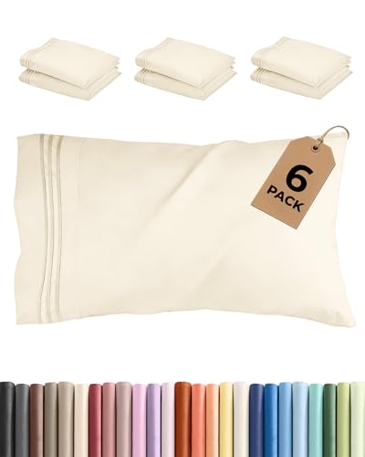 King Standard Pillow Cases Set of 6 (6 Count)