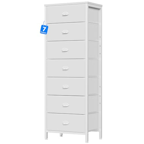 White Tall Dresser for Bedroom