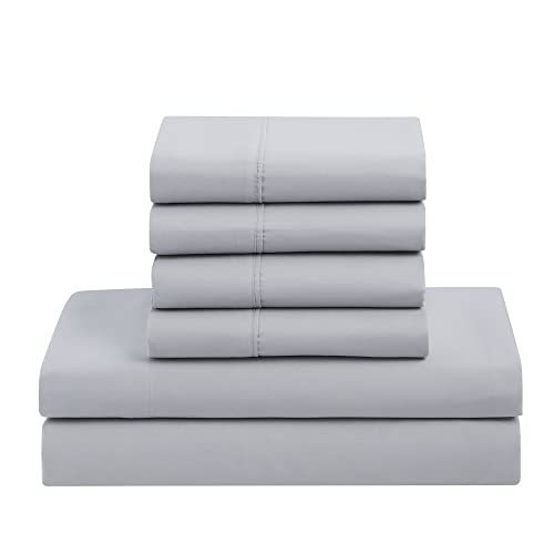 7 Piece Comforter Set Bag Solid Color All Season Soft Down Alternative Blanket & Luxurious Microfiber Bed Sheets