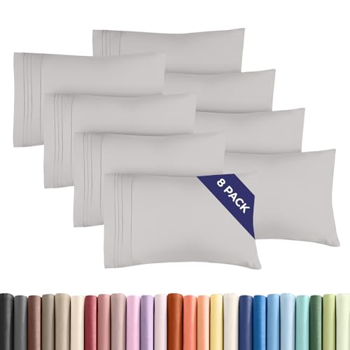 Standard Pillow Cases Set of 8 (8 Count)
